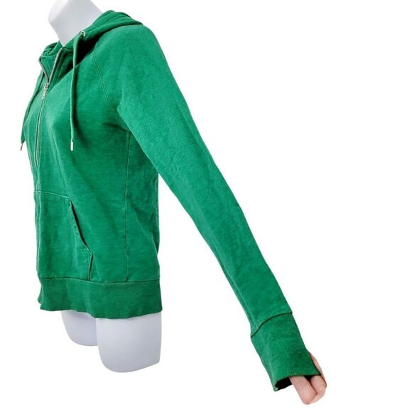 2/$20 H&M Divided Green Zipper Up Hoodie Top Size: 8 - Picture 5 of 13